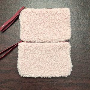 Faux Wool Pink Ipsy Bags